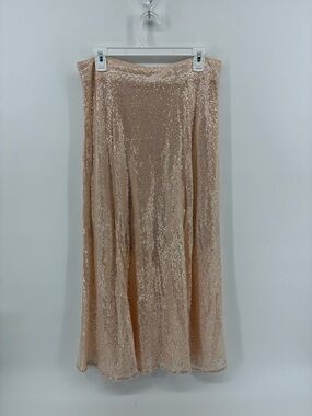 Sequin Maxi Skirt in Champagne